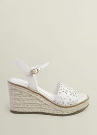 Sairey Leather Espadrilles, Ivory, hi-res