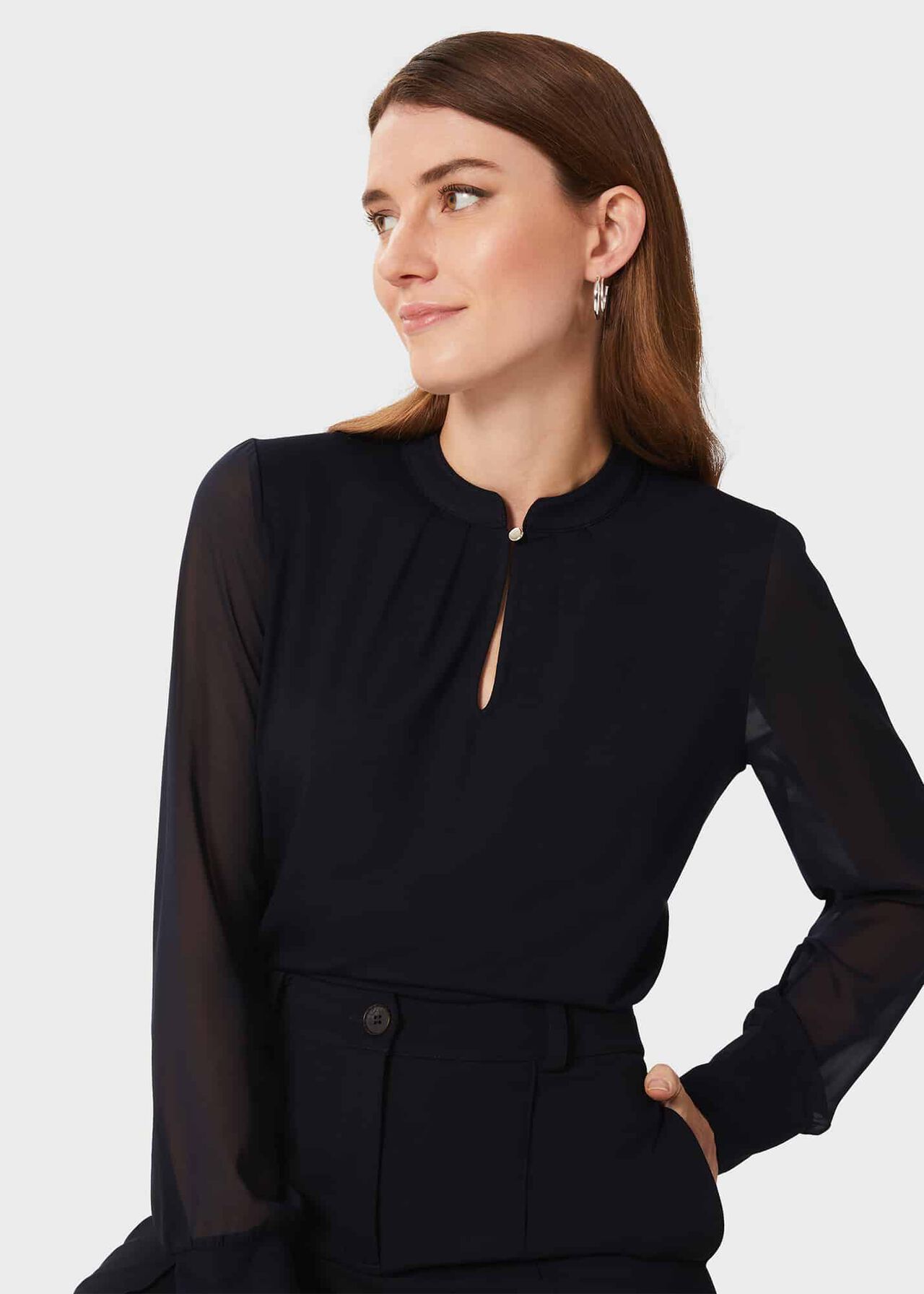 Margot Top, Navy, hi-res
