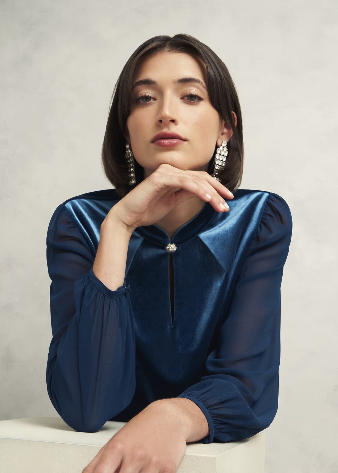 Rosalie Top, Riverside Blue, hi-res