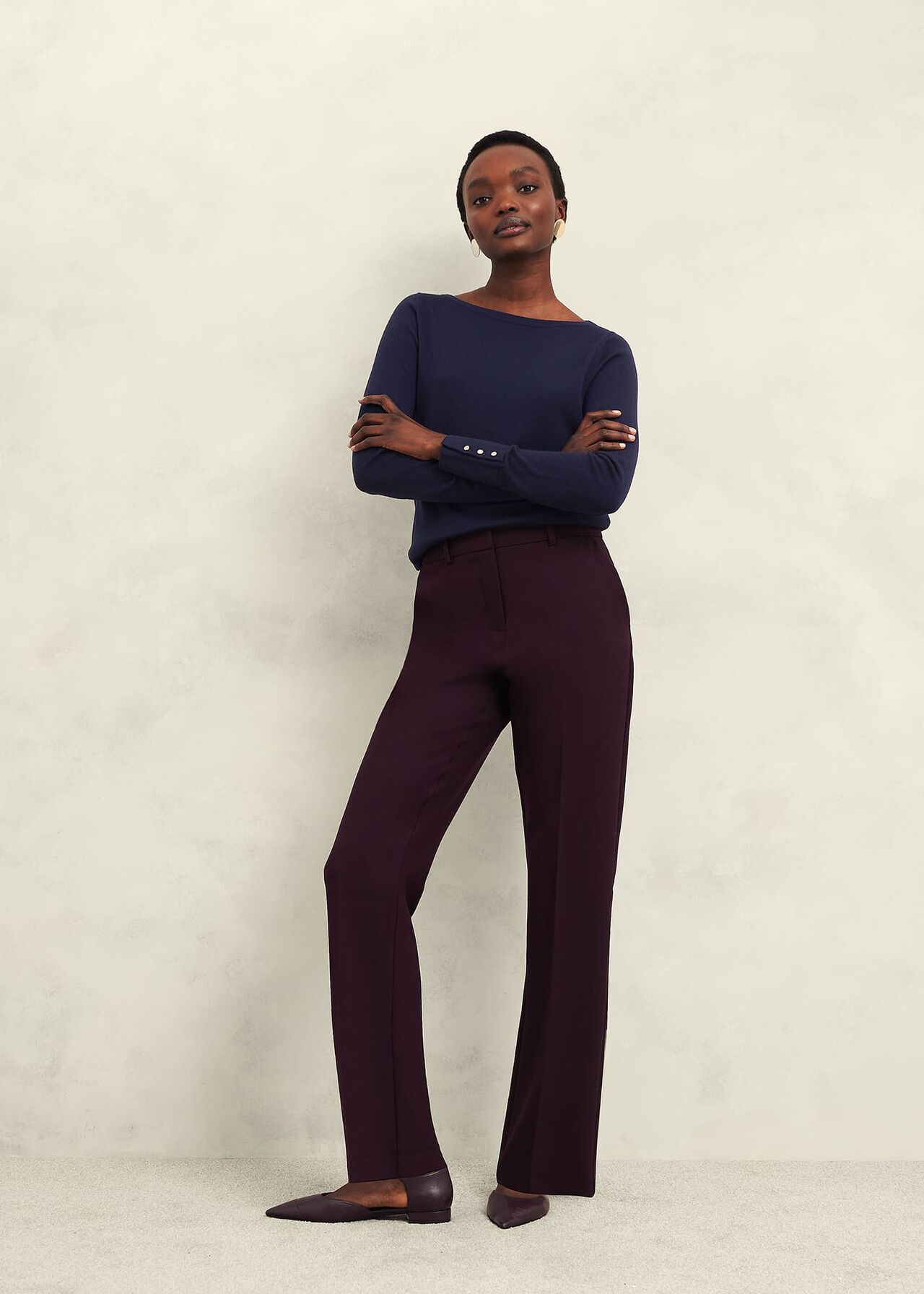 Perla Merino Wool Sweater, Hobbs Navy, hi-res