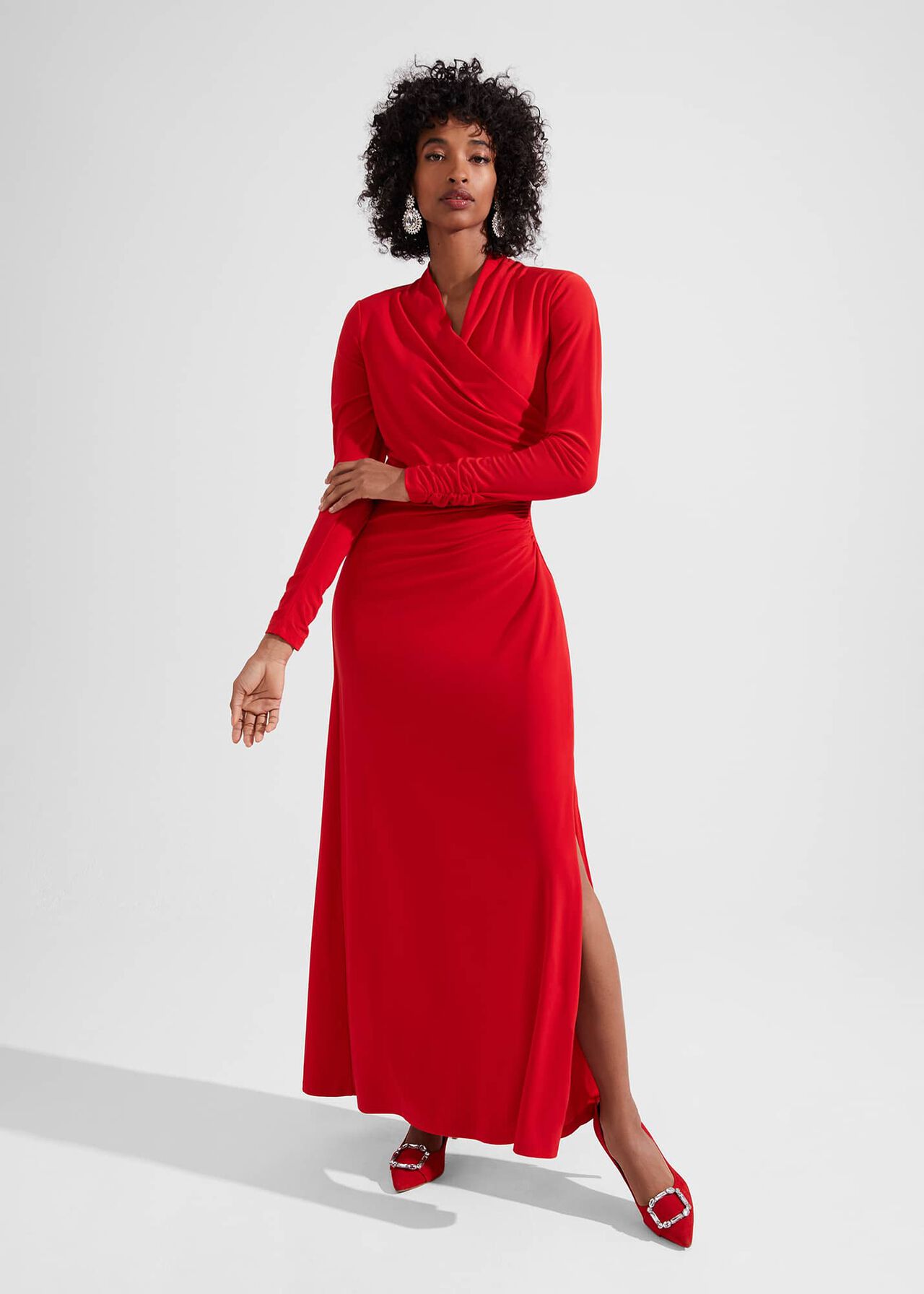 Vida Dress, Garnet Red, hi-res