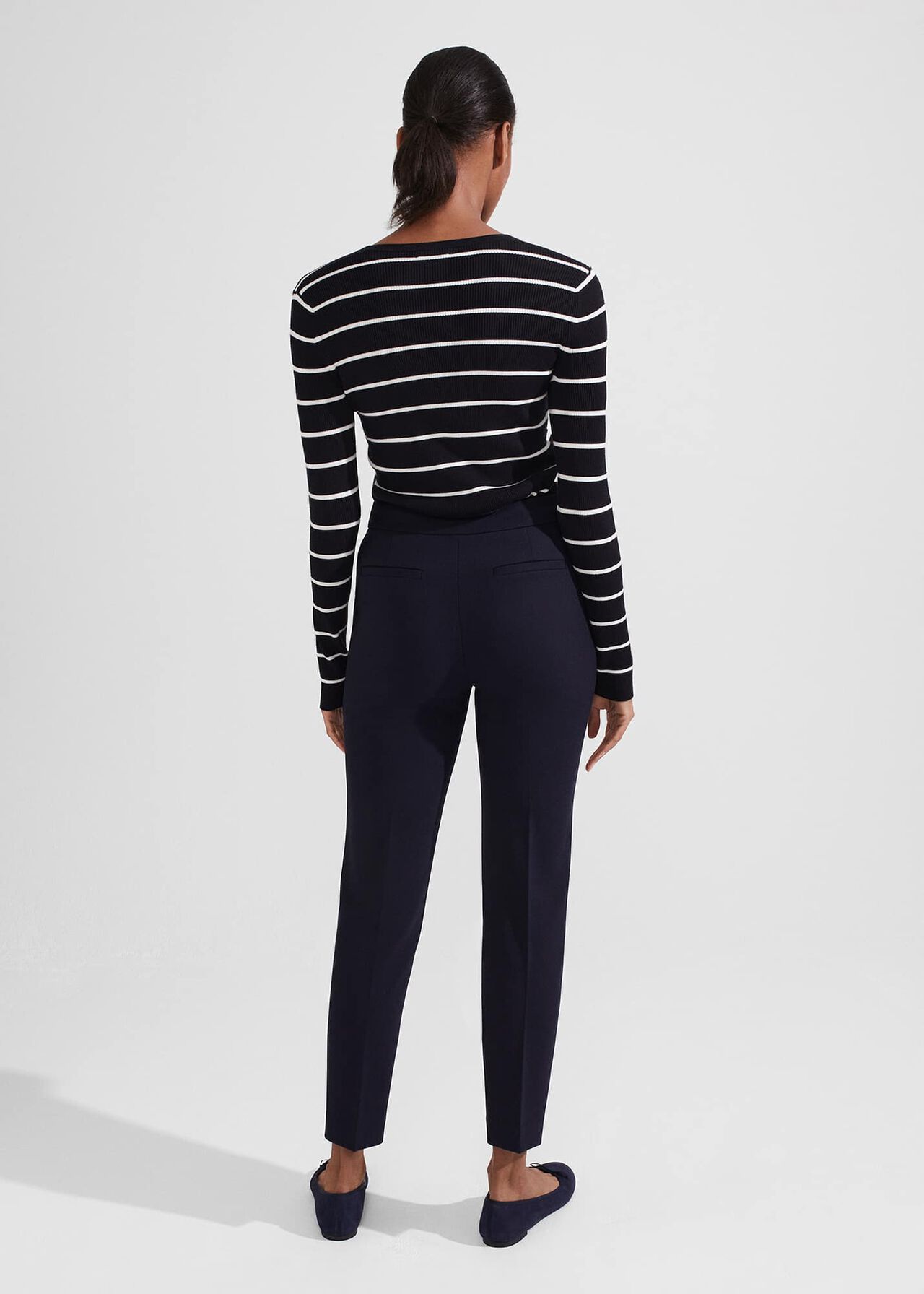 Petite Gael Trousers, Navy, hi-res
