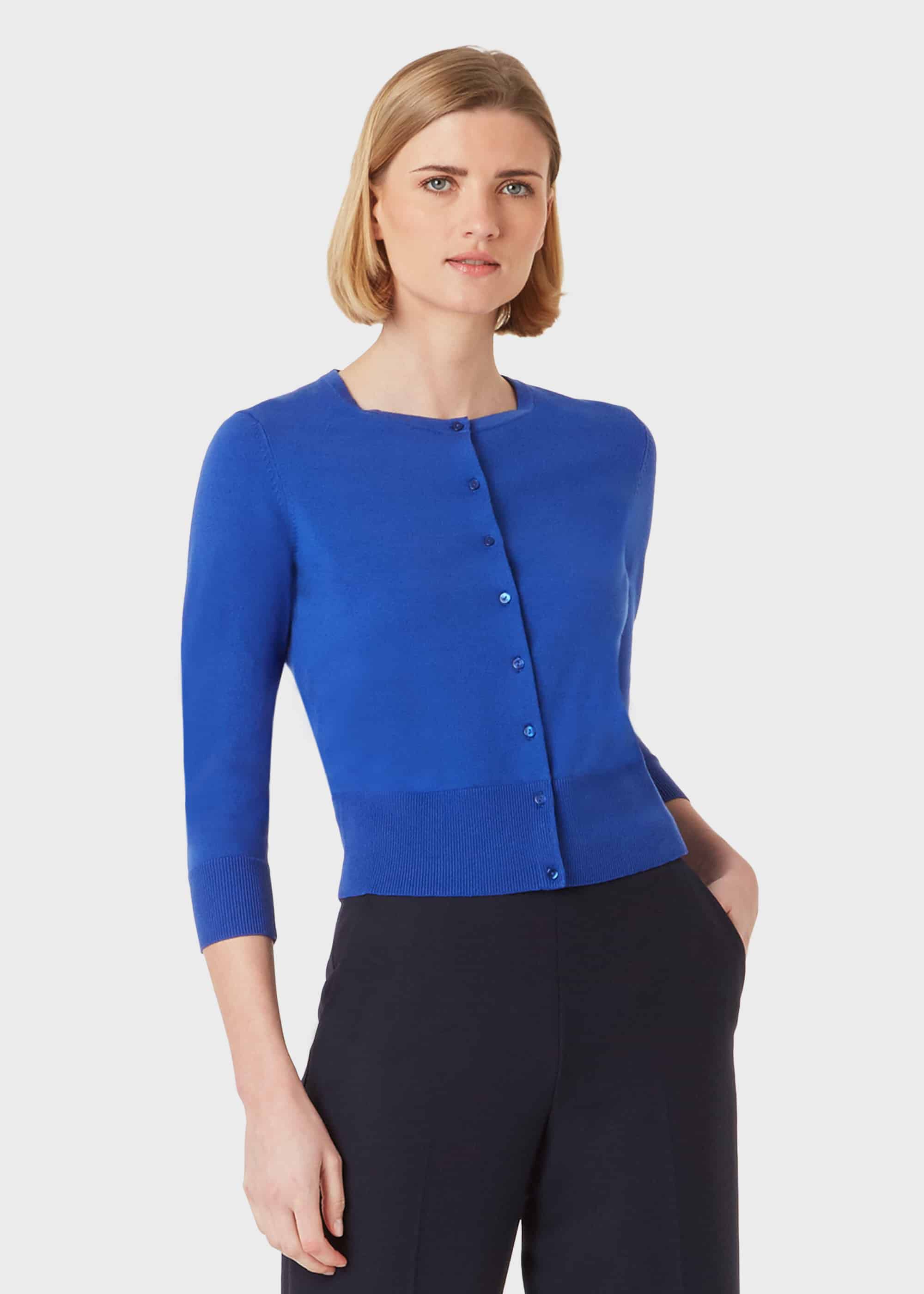 hobbs navy cardigan