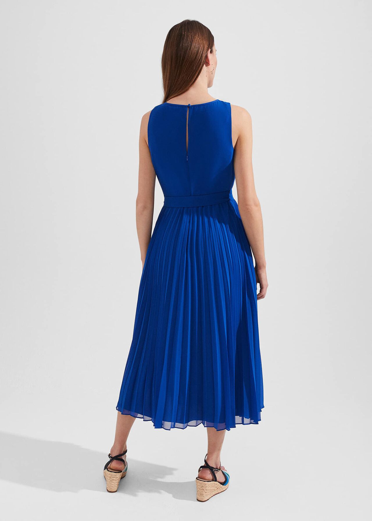 Blythe Pleated Midi Dress