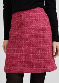 Ramona Tweed Skirt, Berry, hi-res