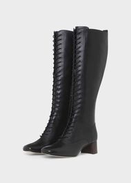 Issy Knee Boot, Black, hi-res