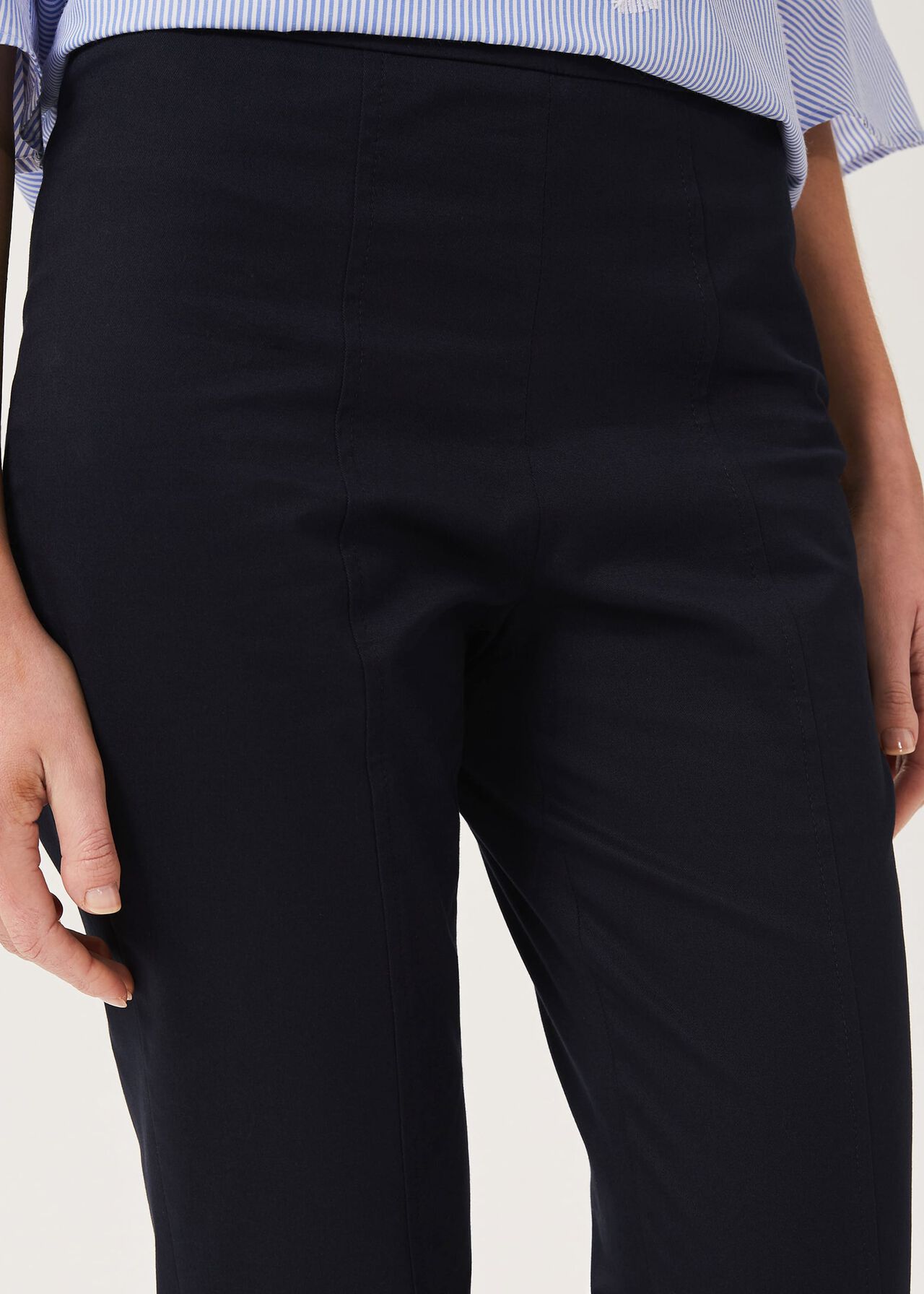 Yasmin Capri Pants, Navy, hi-res