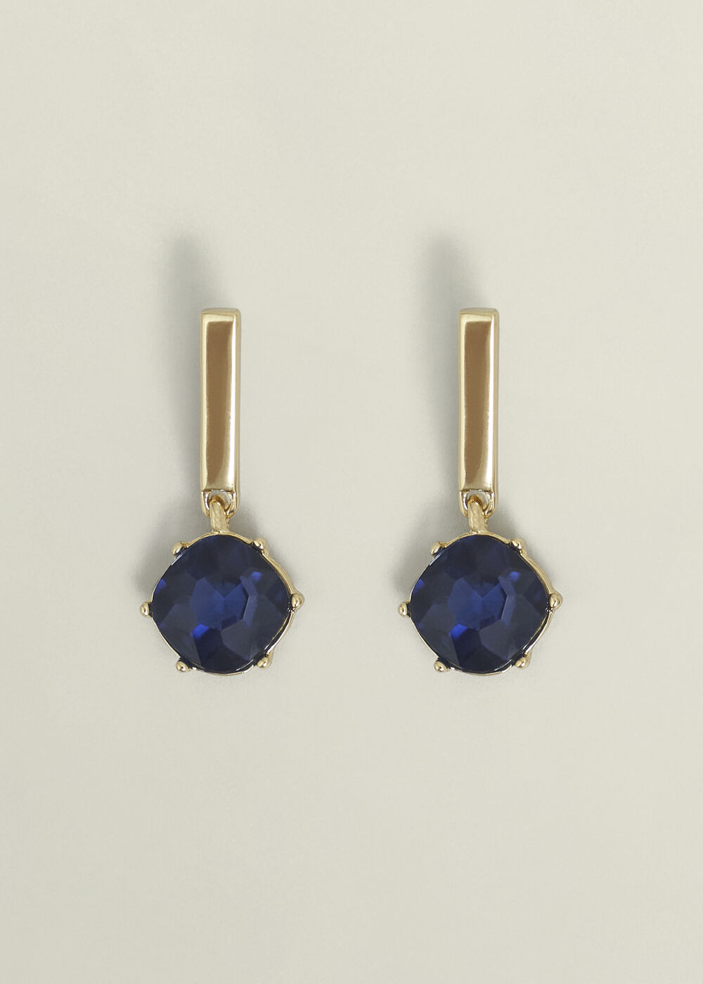 Aria Earrings, Navy Gold, hi-res