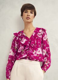 Rosana Top, Pink Multi, hi-res