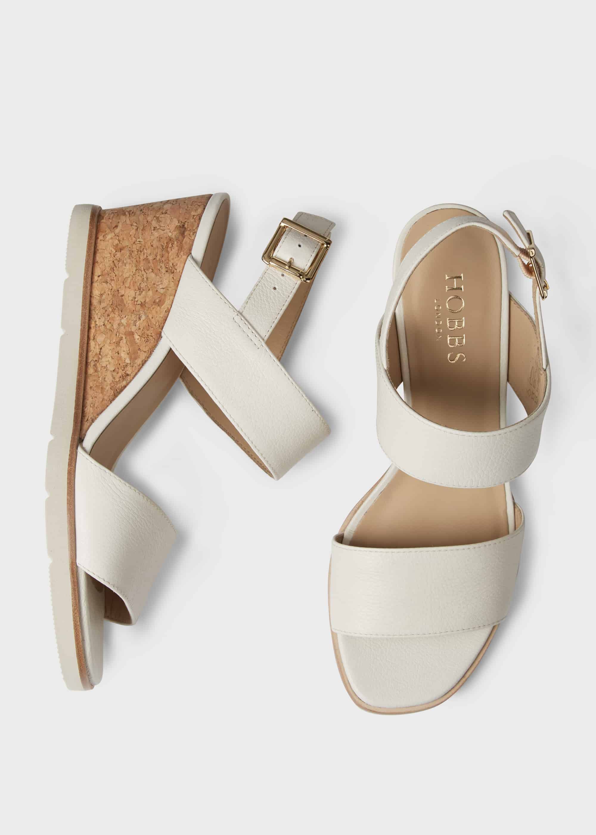 hobbs white sandals