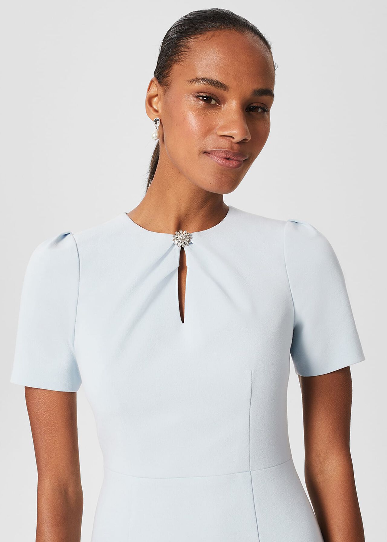 Gabrielle Shift Dress, Pale Blue, hi-res