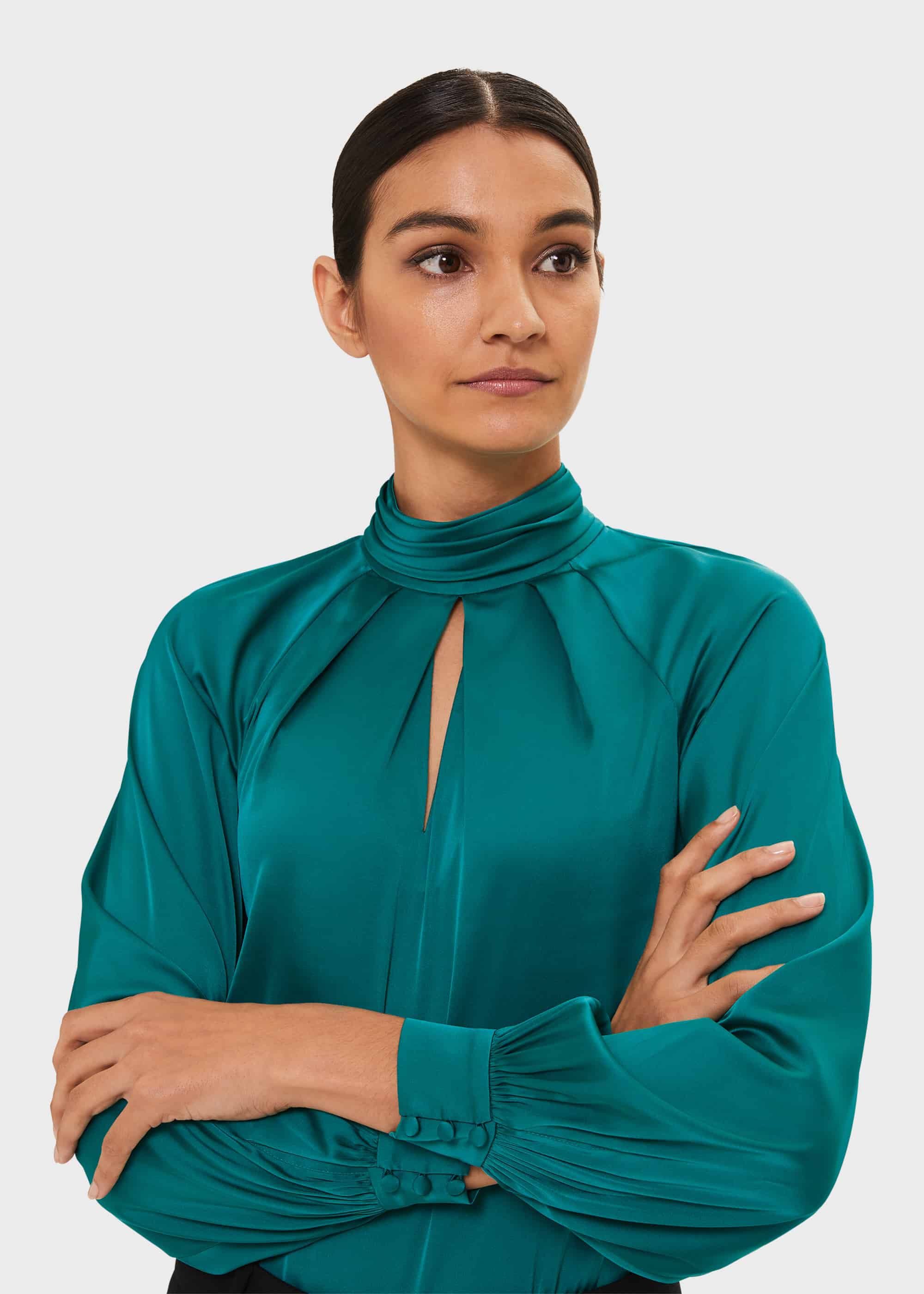 Celeste Satin Blouse | Hobbs