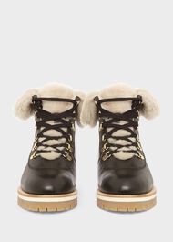 Kaden Leather Ankle Boots, Black, hi-res