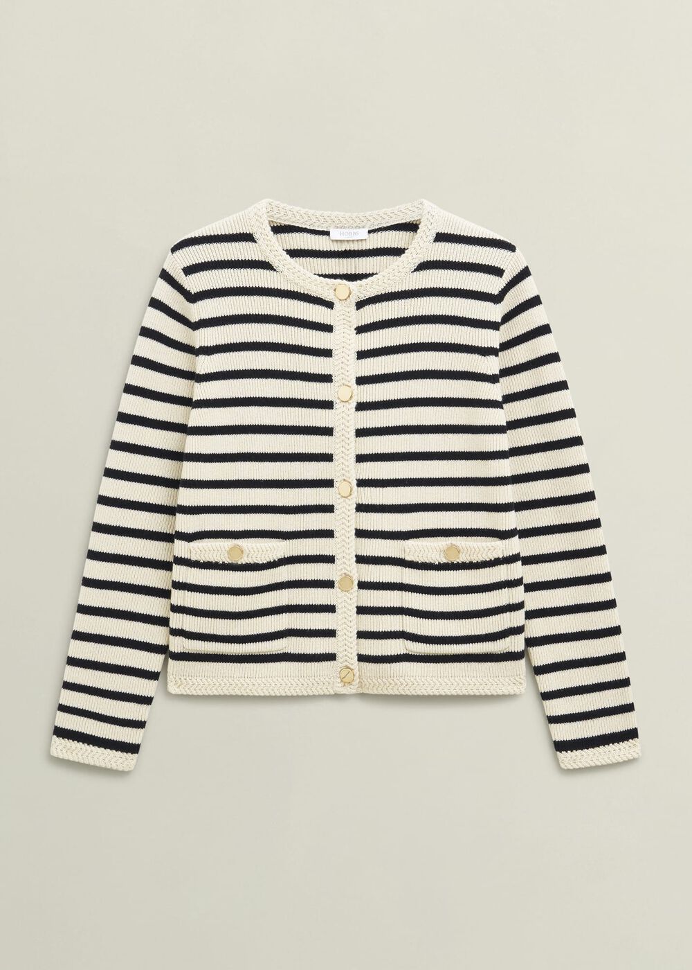 Simona Knitted Jacket, Black, hi-res