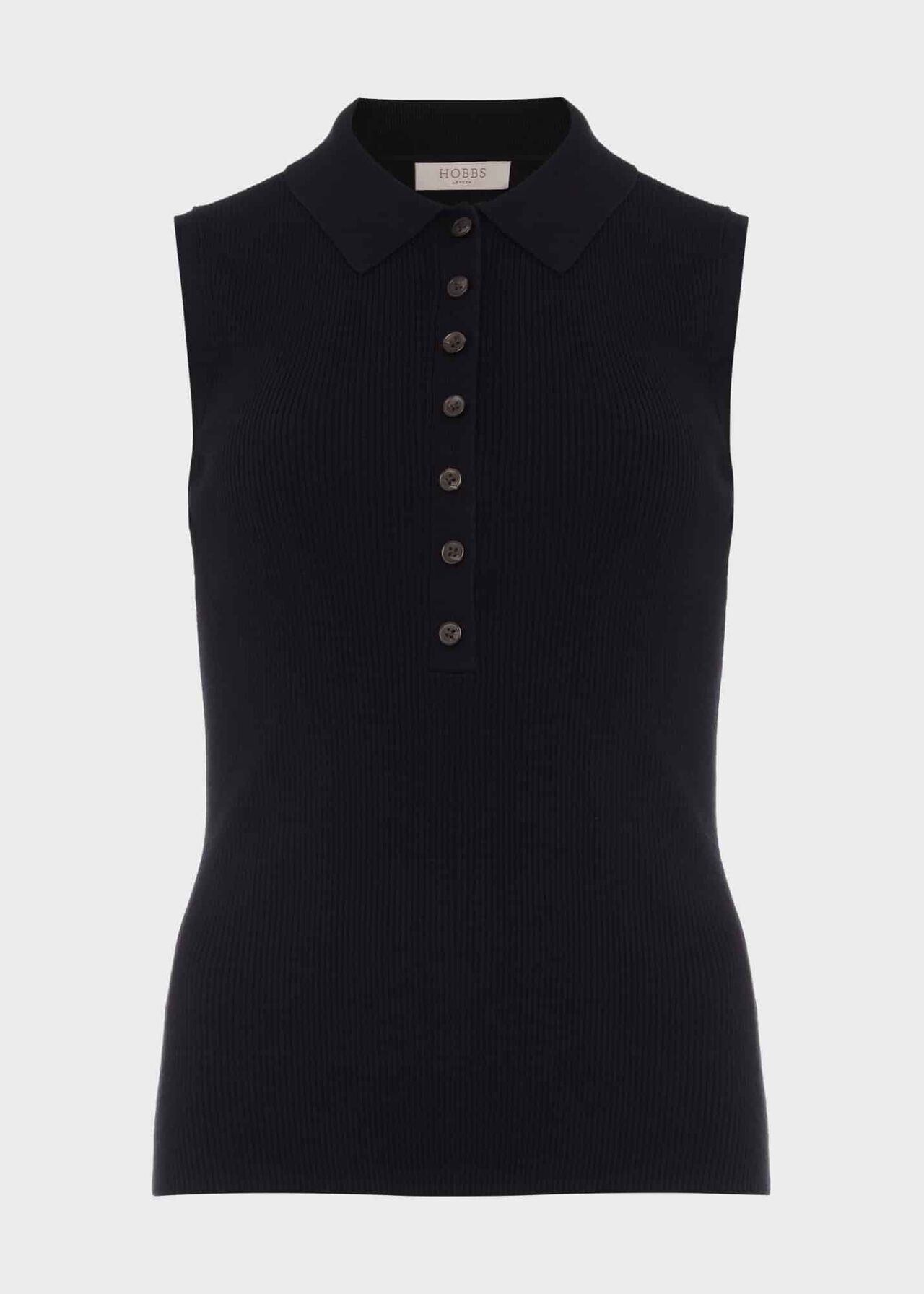 Athena Knitted Vest, Navy, hi-res