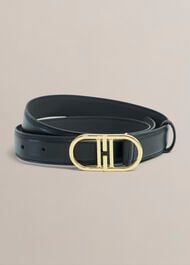 Kiera Padded Belt, Black, hi-res