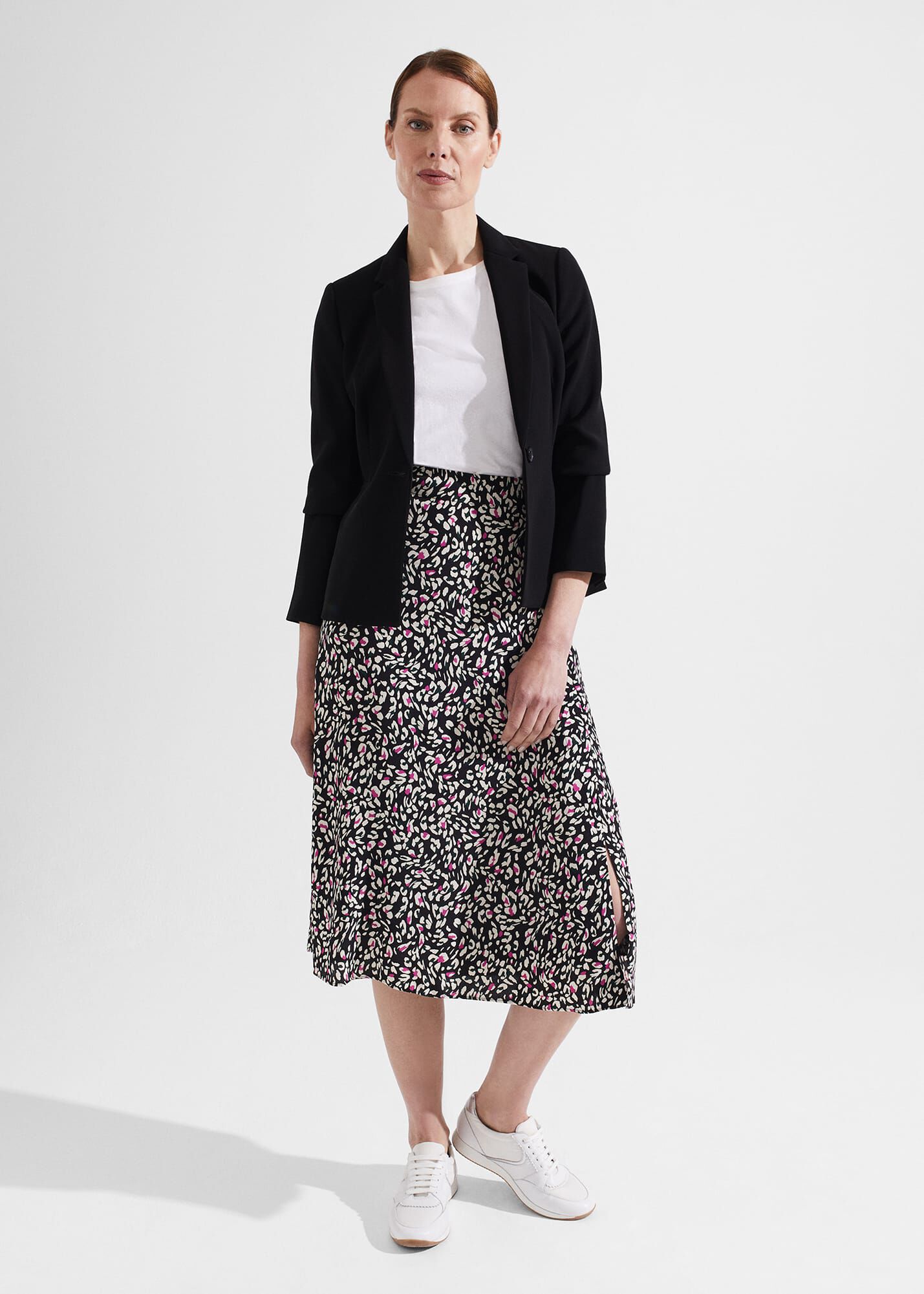Hobbs black midi skirt hot sale