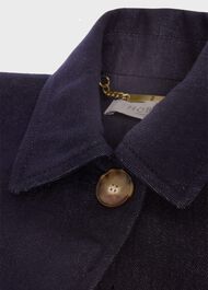 Carrie Denim Trench, Indigo, hi-res