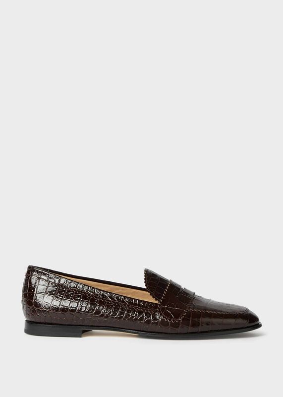Luna Crocodile Loafers