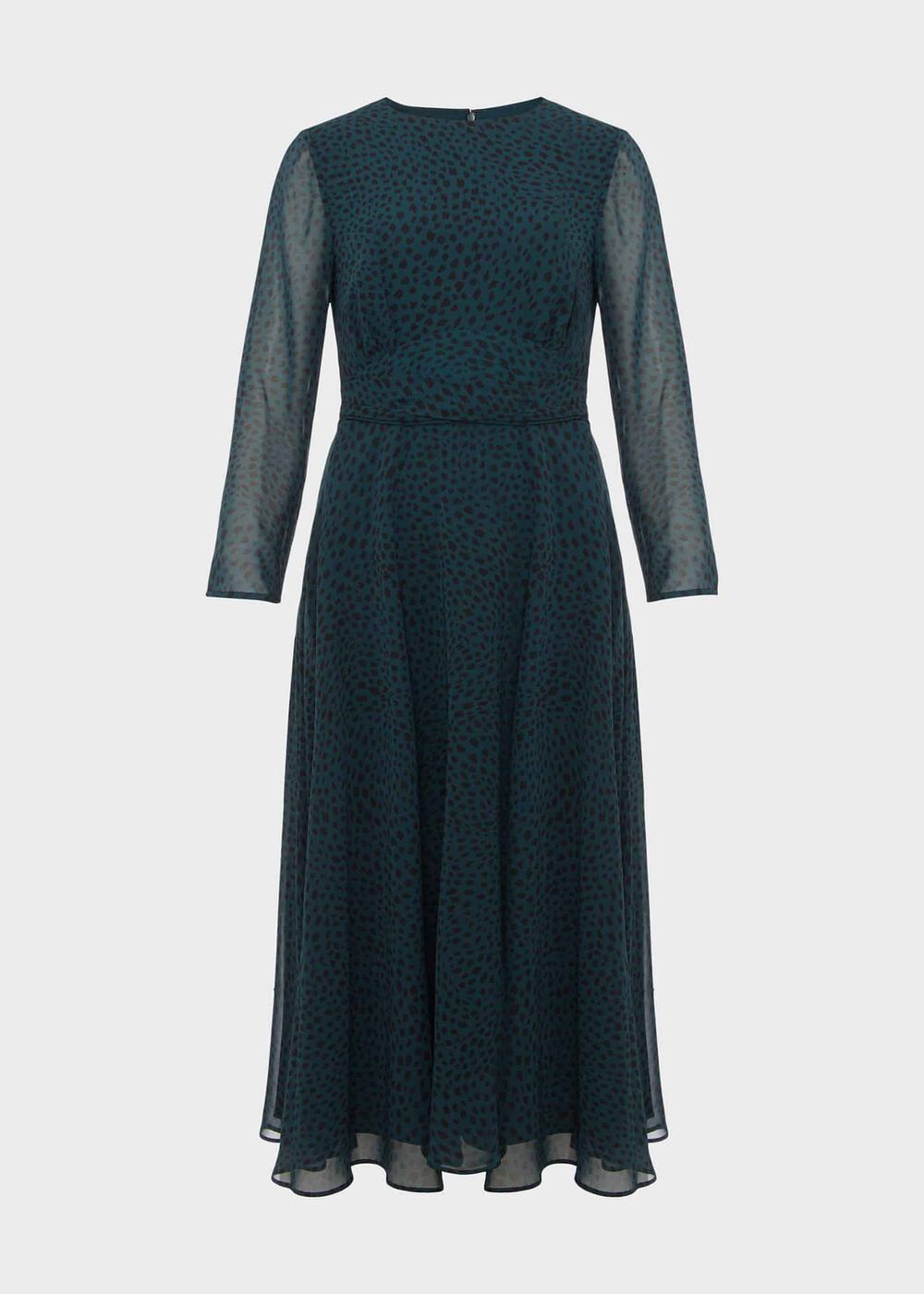 Mimi Printed Dress, Pine Green, hi-res