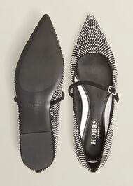 Sabina Jewelled Mary Janes, Silver, hi-res
