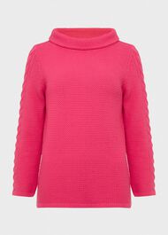 Camilla Cotton Sweater, Azalea Pink, hi-res