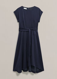 Petite Agnes Dress, Midnight Navy, hi-res