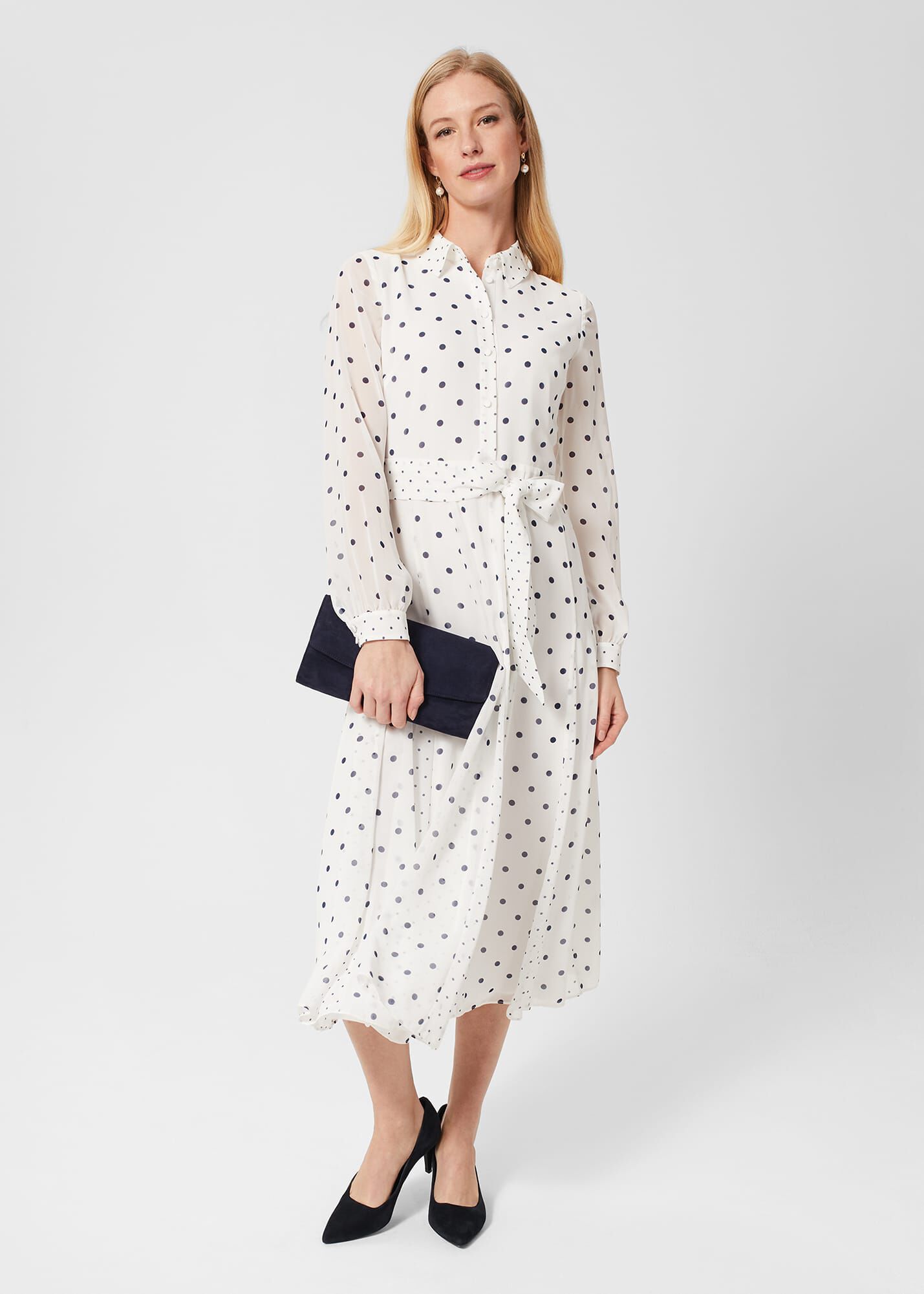 Hobbs cecily deals spot dress