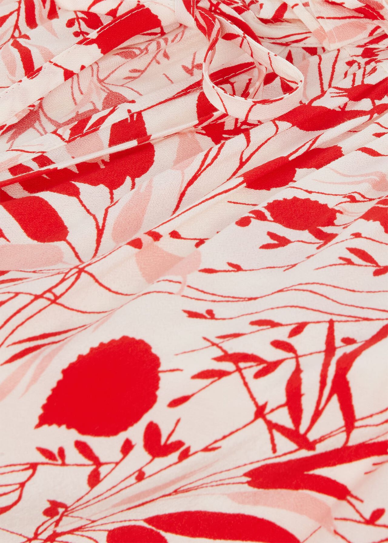 Luma Printed sleeveless Top , Ivory Red, hi-res