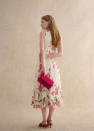 Jas Suede Clutch, Bright Pink, hi-res