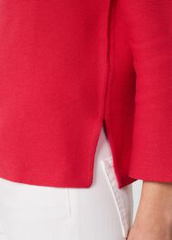 Beatrice Cotton Jumper, Magenta Pink, hi-res