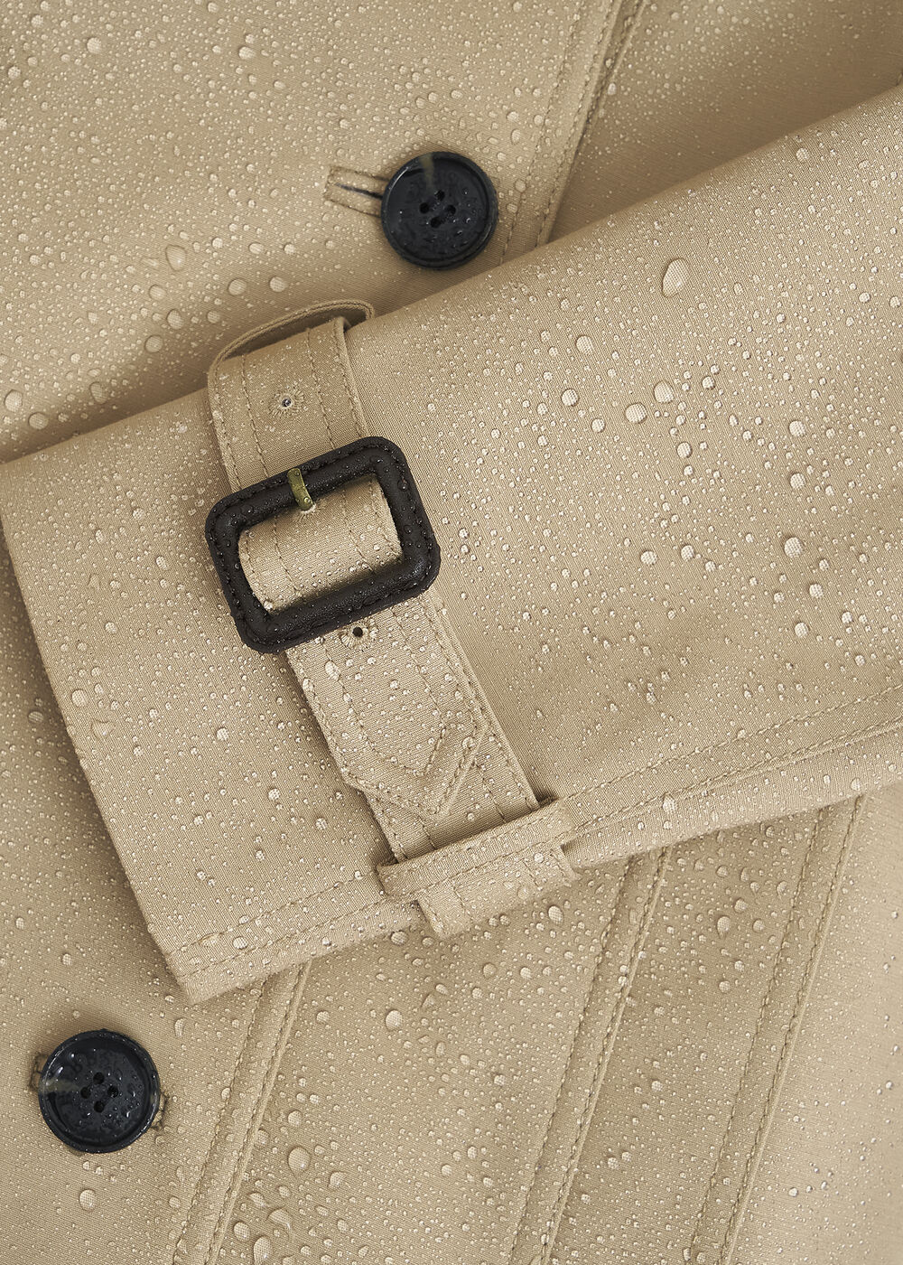 Petite Skylar Shower Resistant Trench Coat, Tan, hi-res