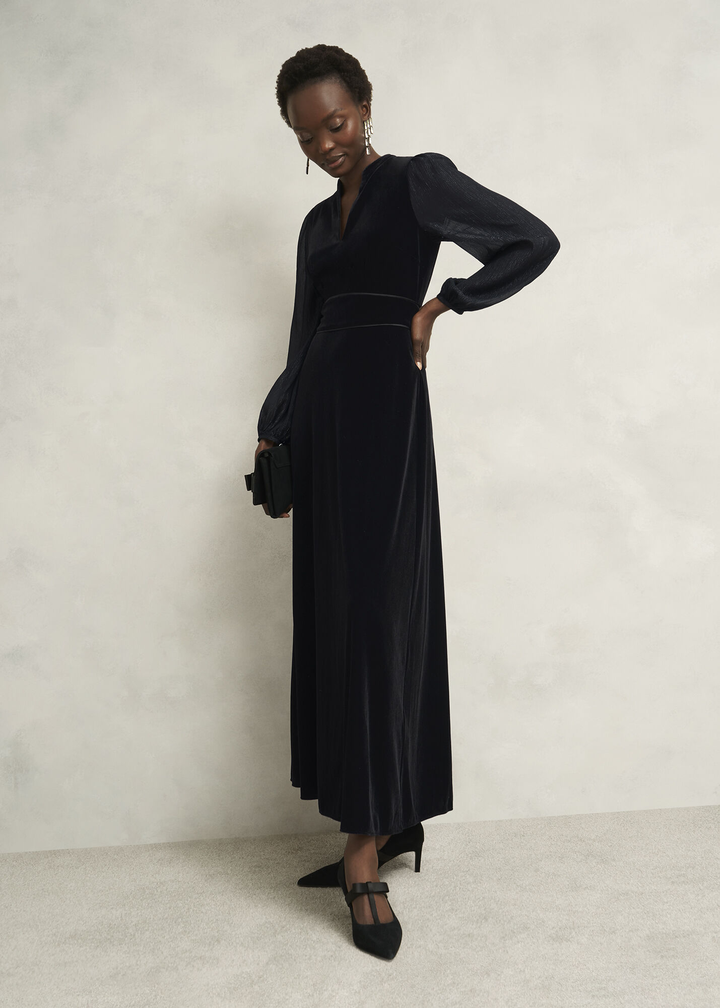 Marissa Velvet Dress | Hobbs US |