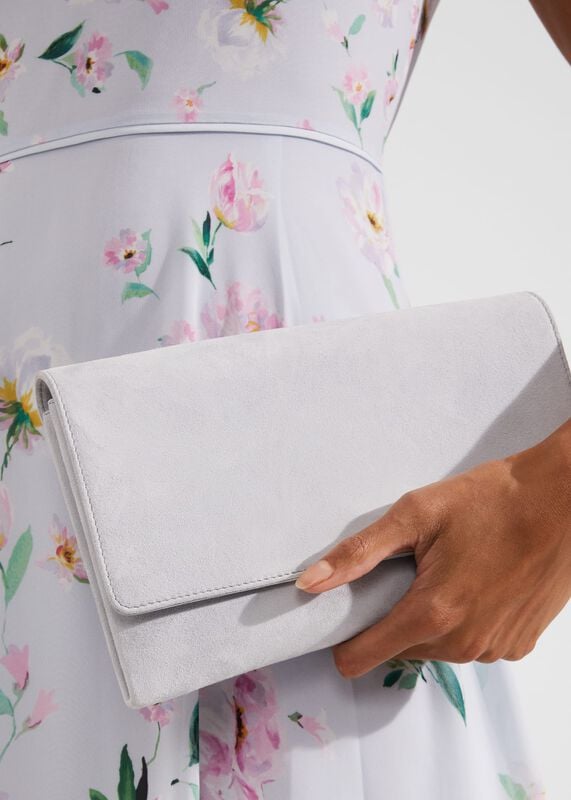 Chelsea Suede Clutch Bag