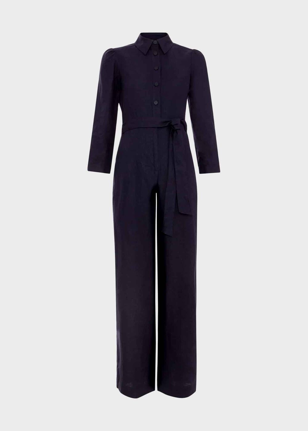 Ceira Linen Jumpsuit, True Navy, hi-res