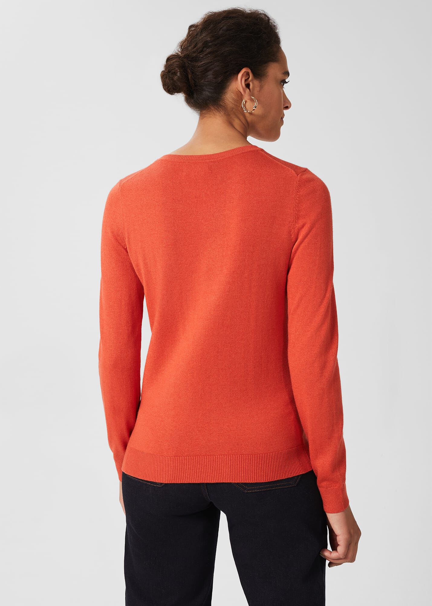 Saffron cashmere sweater top