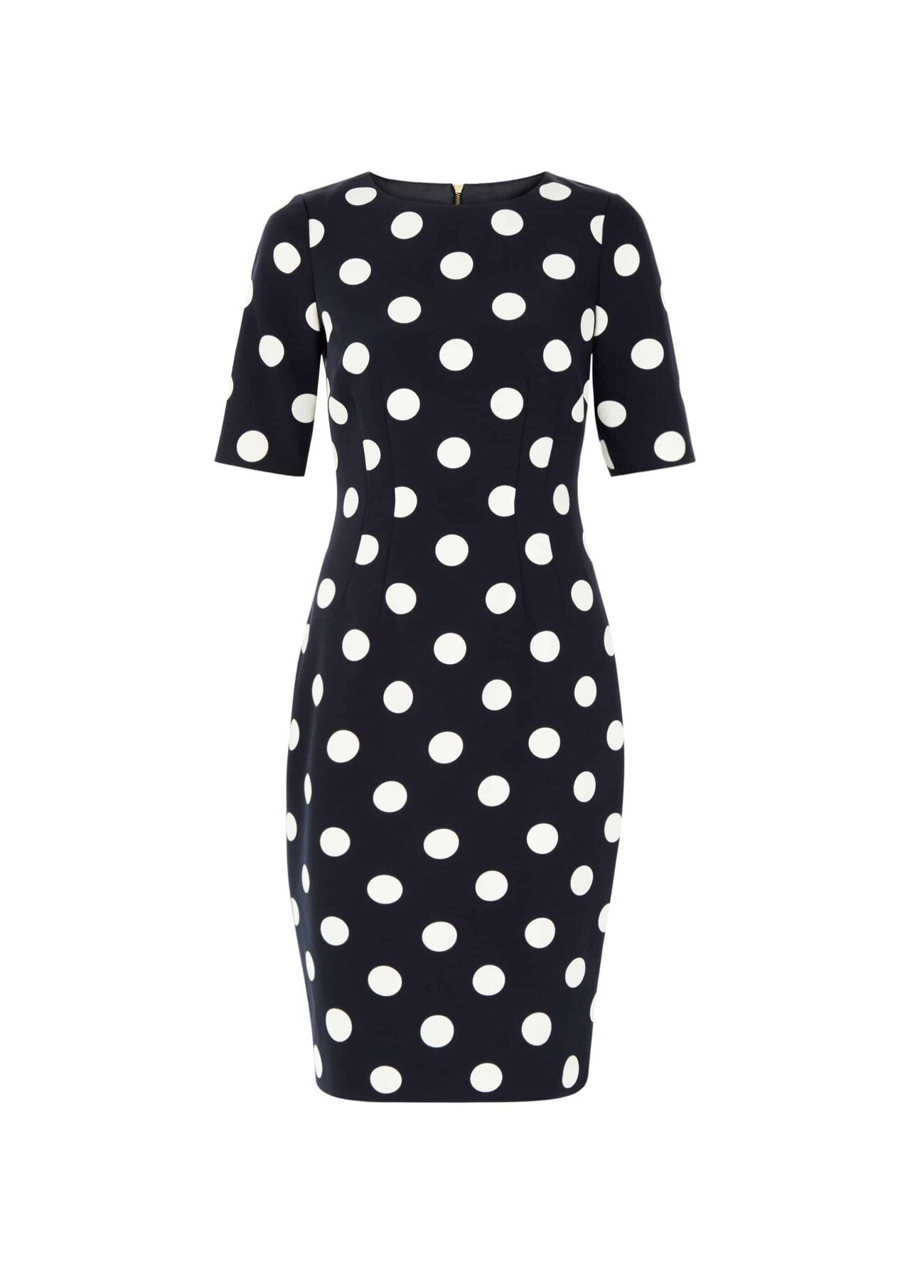 Astraea Spot Dress Midnight Ivory
