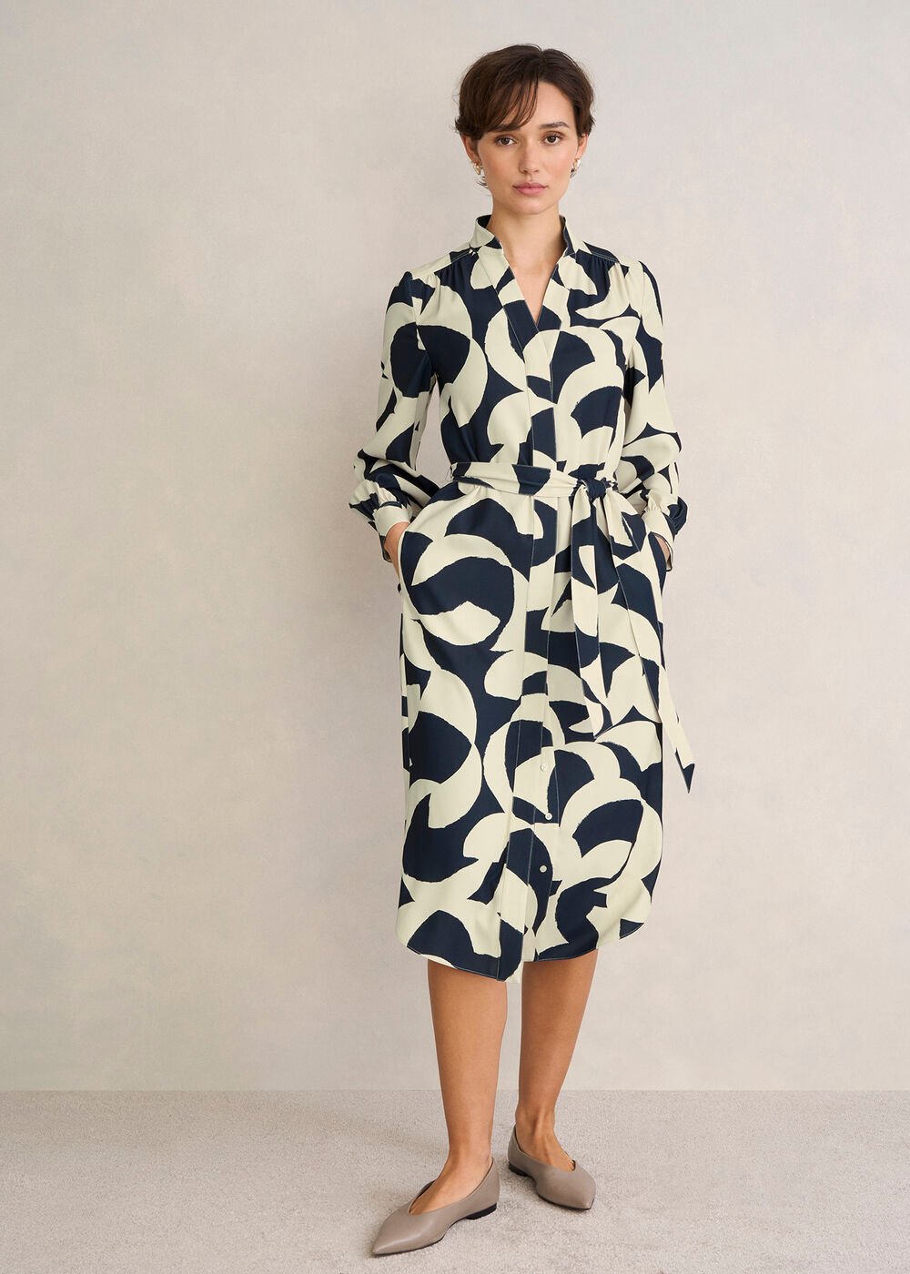 Alisa Dress, Blue Sandstone, hi-res