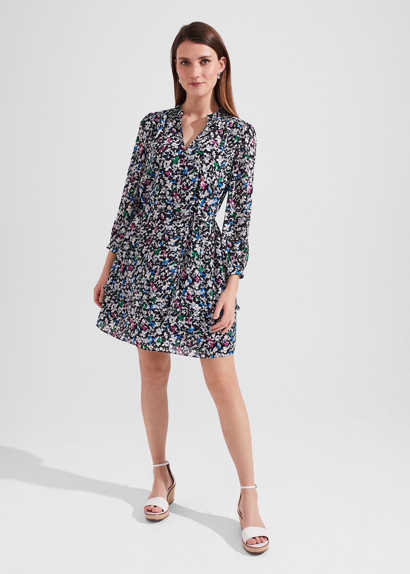 Hobbs navy dress sale sale