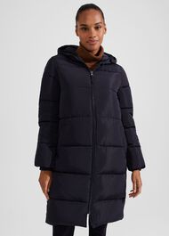 Petite Maeve Puffer, Navy, hi-res