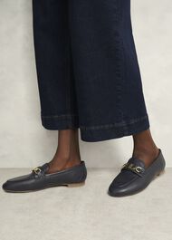 Pheobe Leather Loafers, Hobbs Navy, hi-res