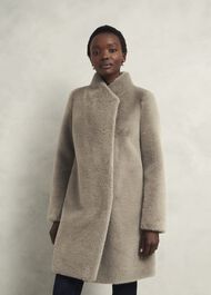 Petite Tarini Faux Fur Coat, Mink, hi-res