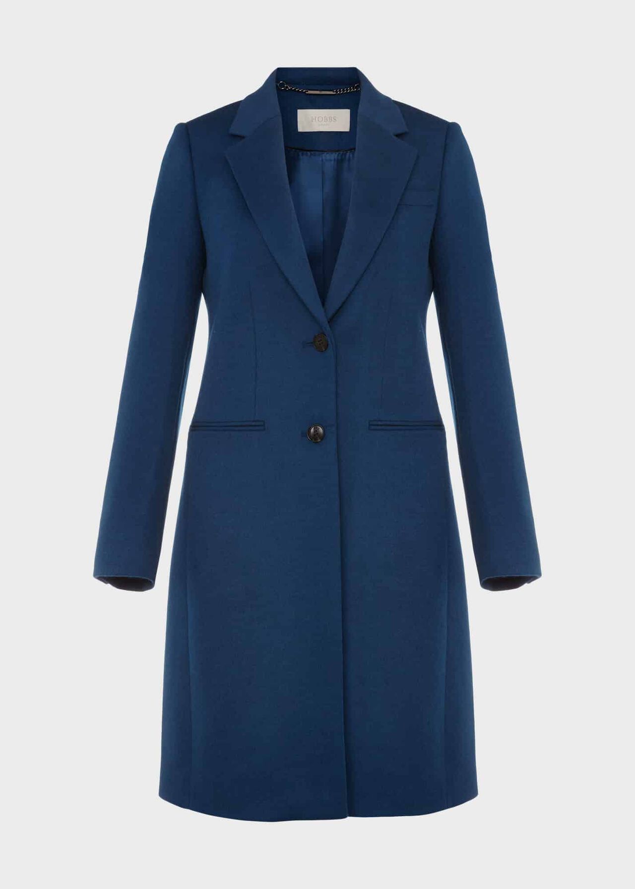 Petite Tilda Wool Coat, Steel Blue, hi-res