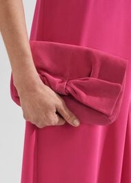 Milly Bow Clutch, Bright Pink, hi-res