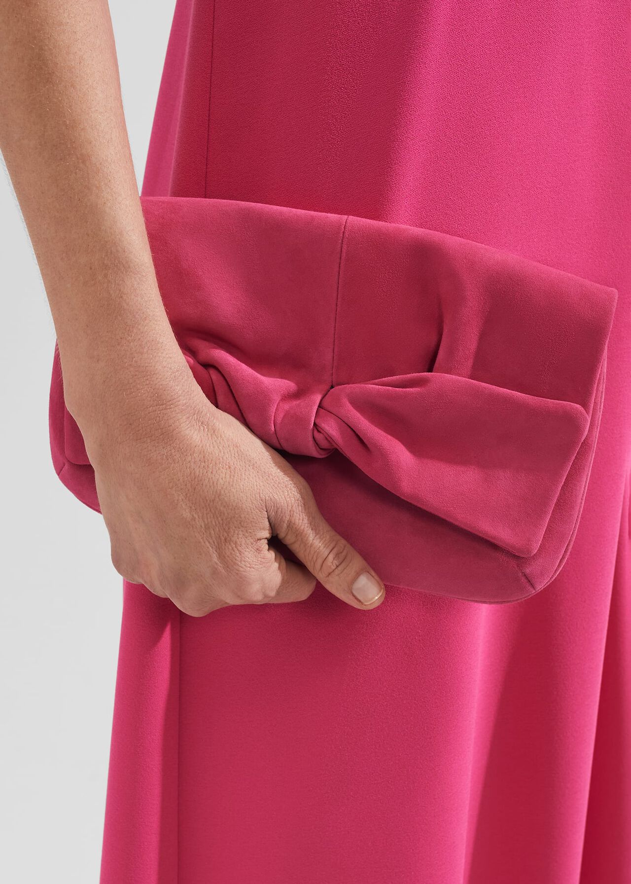 Milly Bow Clutch, Bright Pink, hi-res