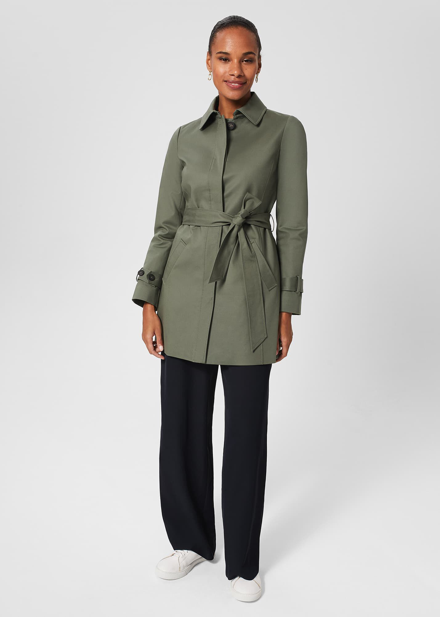 Hobbs short trench coat hot sale