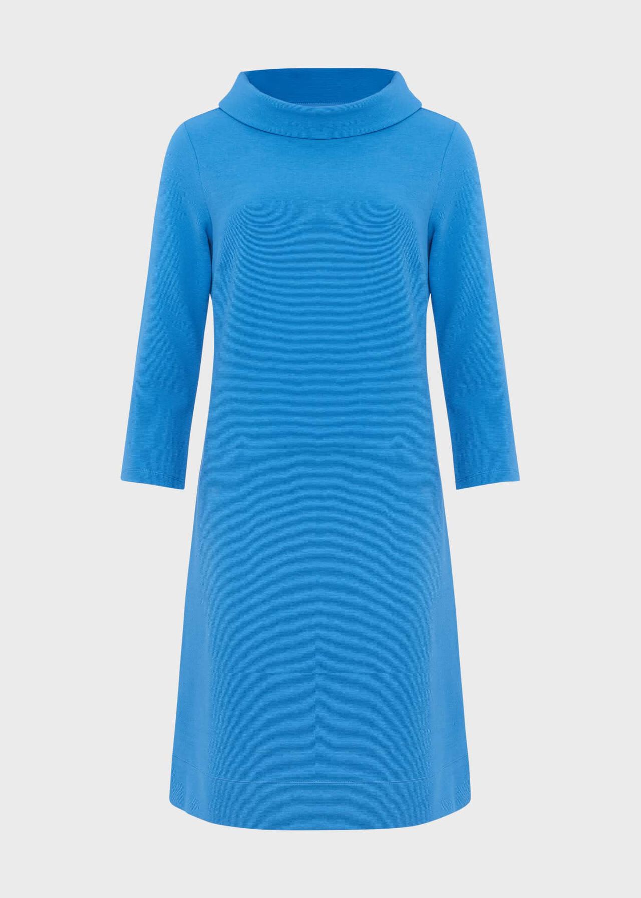 Betsy Ottoman Dress, Azure Blue, hi-res