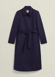 Petite Livia Wool Coat, Midnight Purple, hi-res