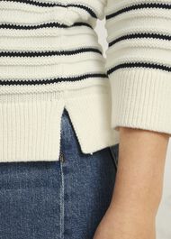 Annalise Sweater, Navy Warm Ivory, hi-res