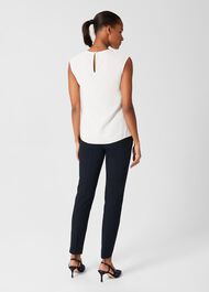 Violetta sleeveless Blouse, Ivory, hi-res